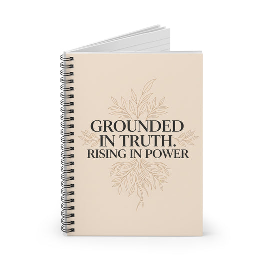 Grounded in Truth Spiral Notebook — Inspirational Journal