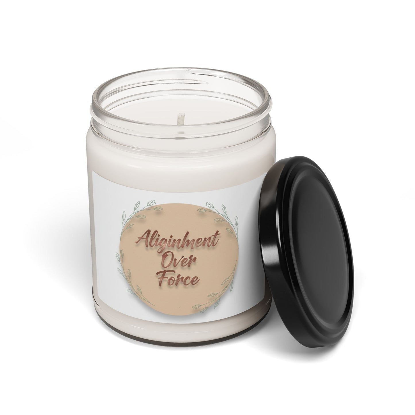 "Alignment Over Force" - Soy Aromatherapy Candle, 9oz
